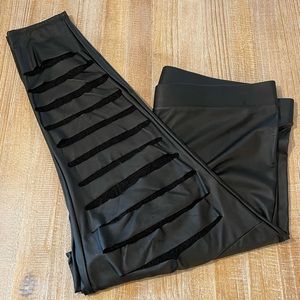 Torrid Leather & Lace Leggings